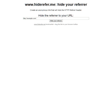 Tablet Screenshot of hiderefer.me